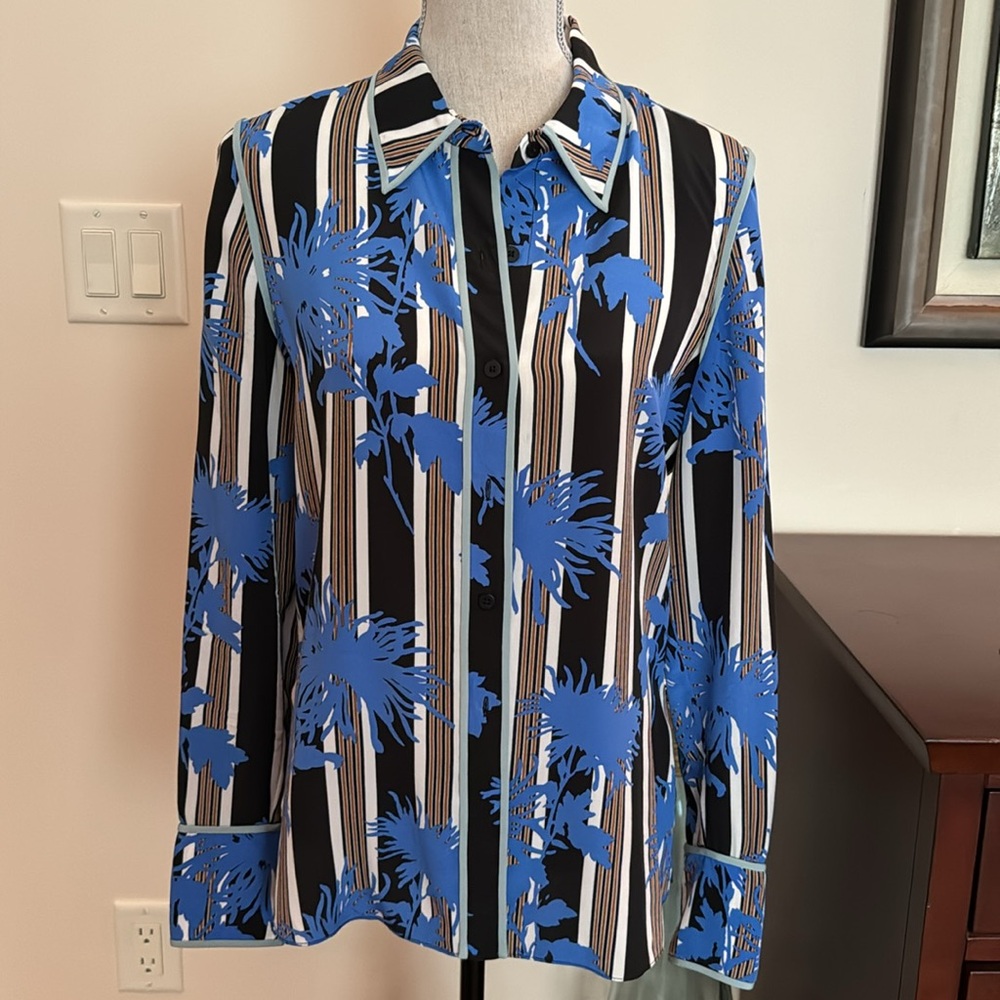BRAND NEW Diane von Furstenberg Silk Blouse, size 4